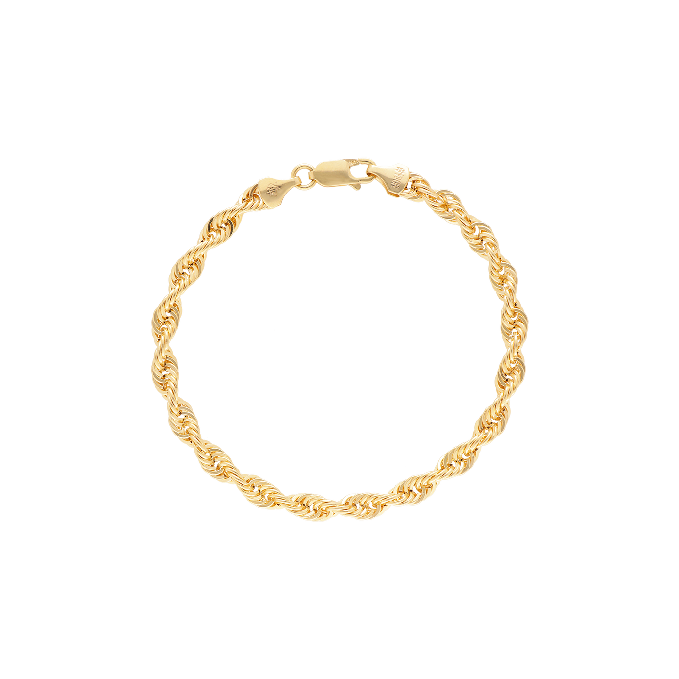 Pulsera Trenzada delgada oro 10k