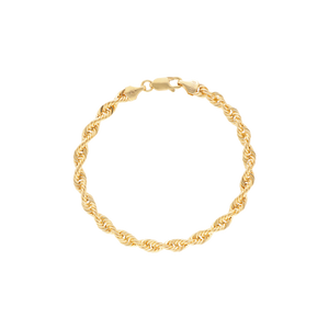 Pulsera Trenzada delgada oro 10k