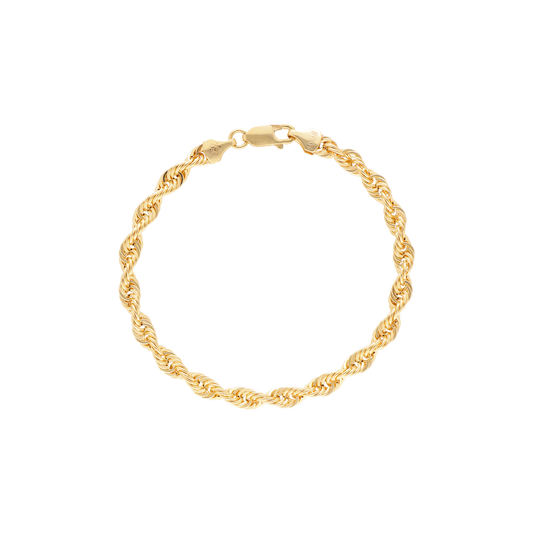 Pulsera Trenzada delgada oro 10k