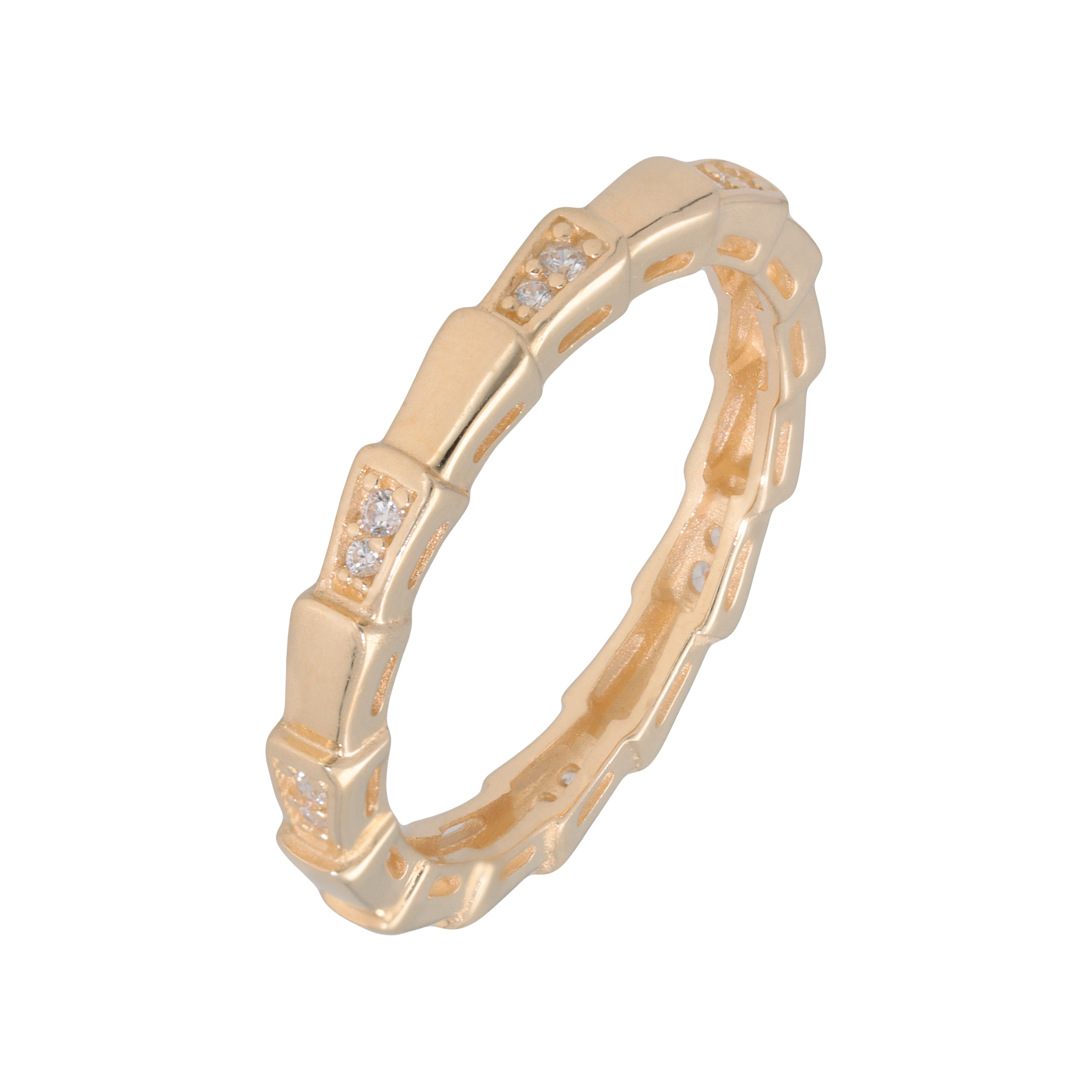 Anillo Geometría dorada oro 10k