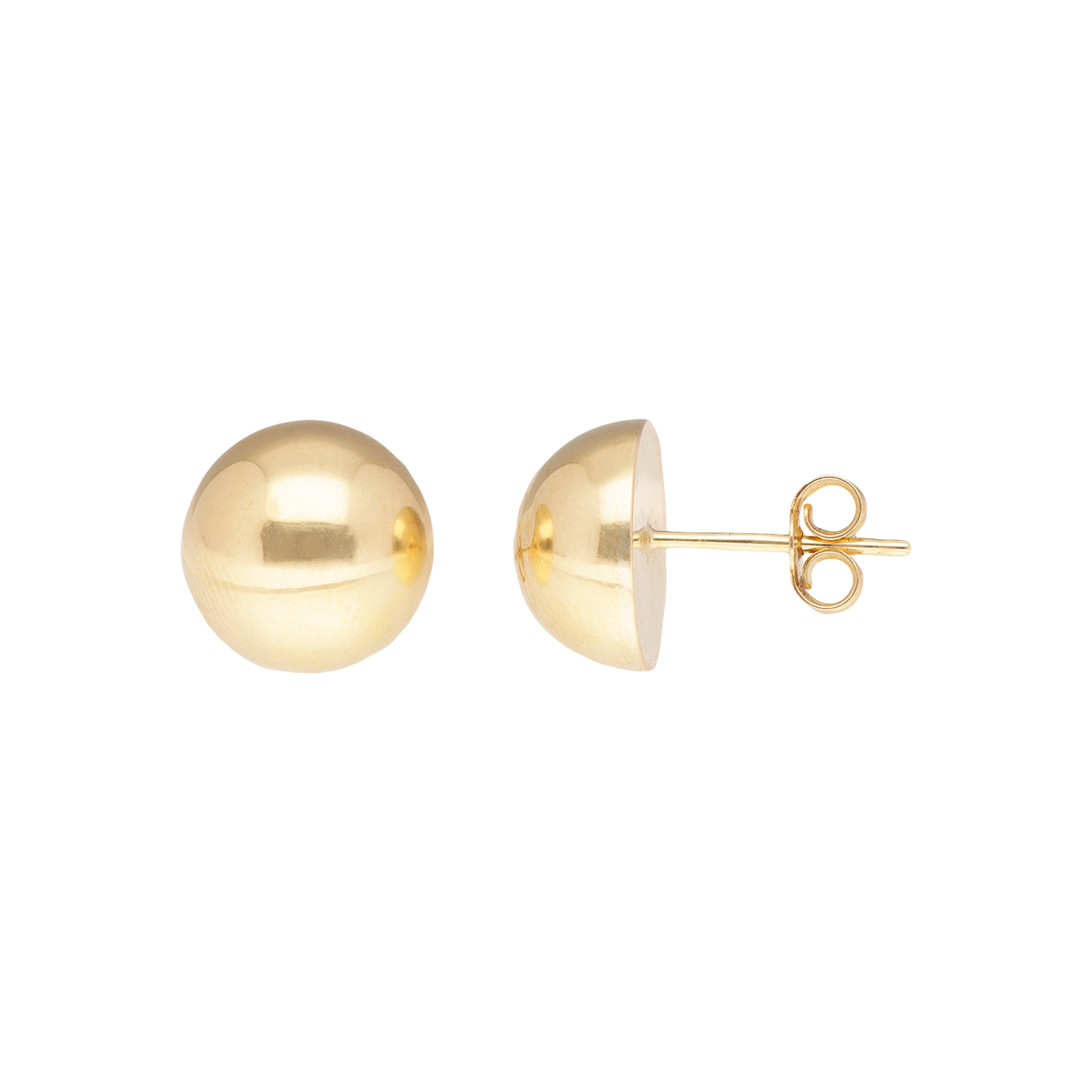 Arete Medio Círculo Dorado oro 10k