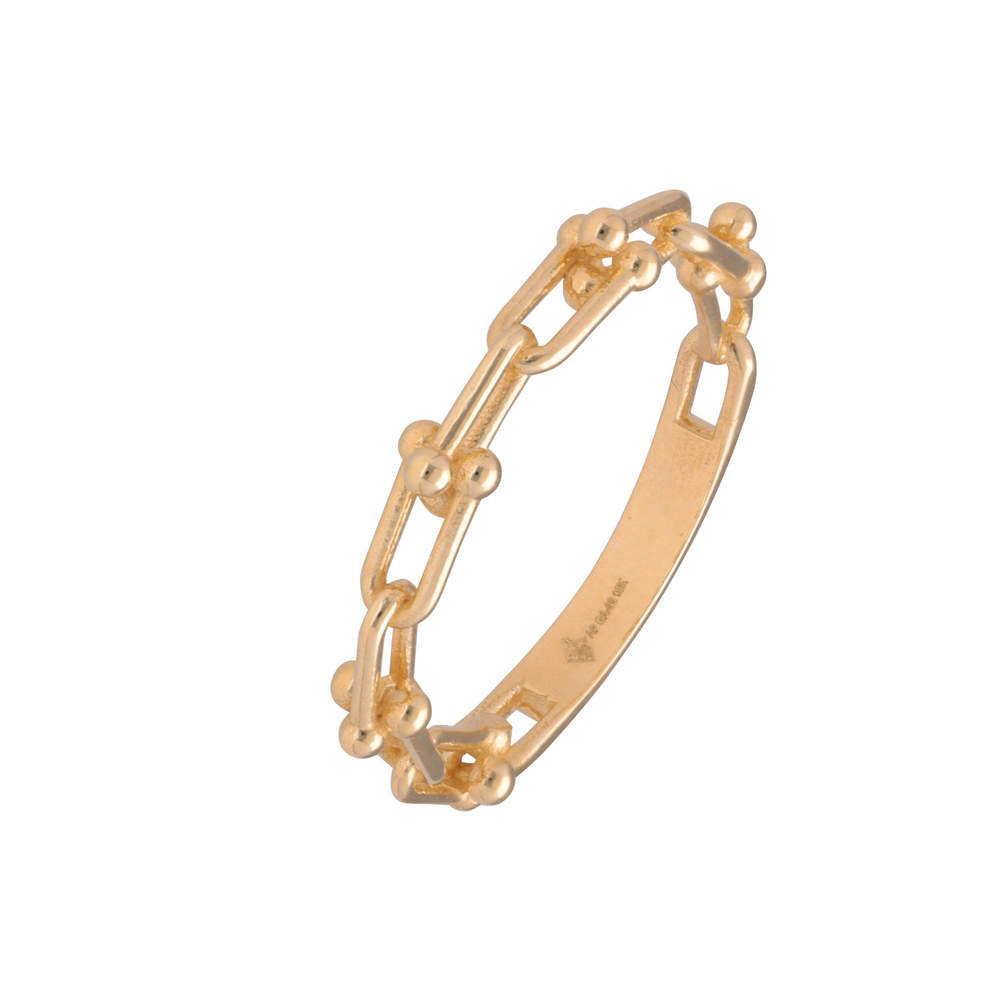 Anillo Cadena divina oro 10k