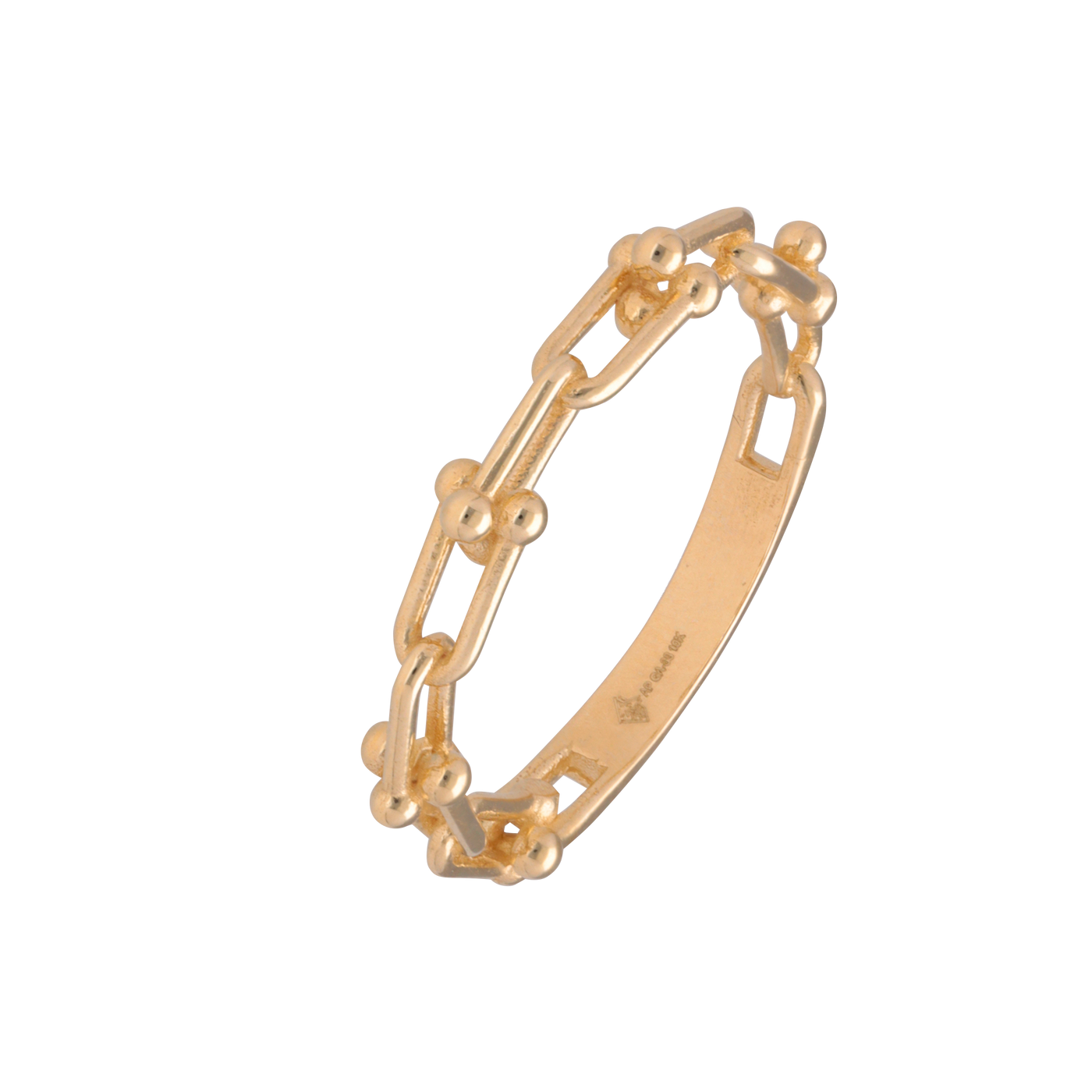 Anillo Concatenado estilo Tiff oro 10k