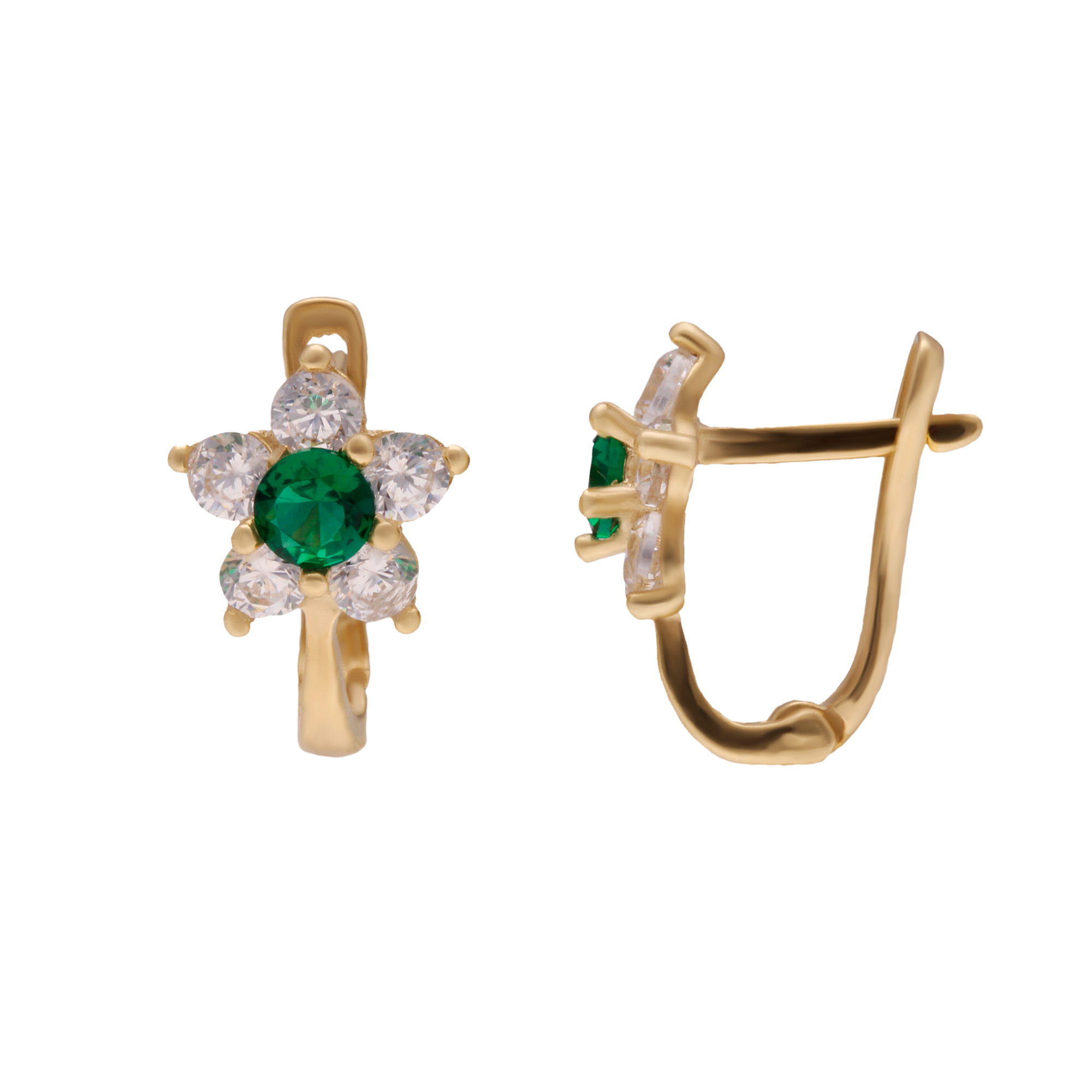 Arete reina zirconia oro 10k