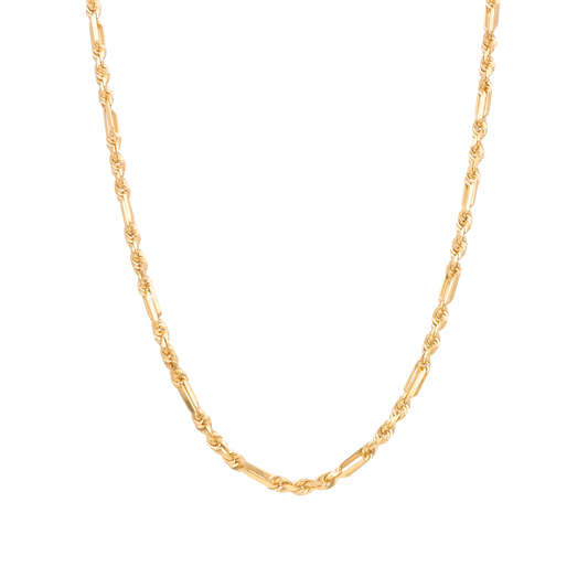 Collar Figaro oro 14k