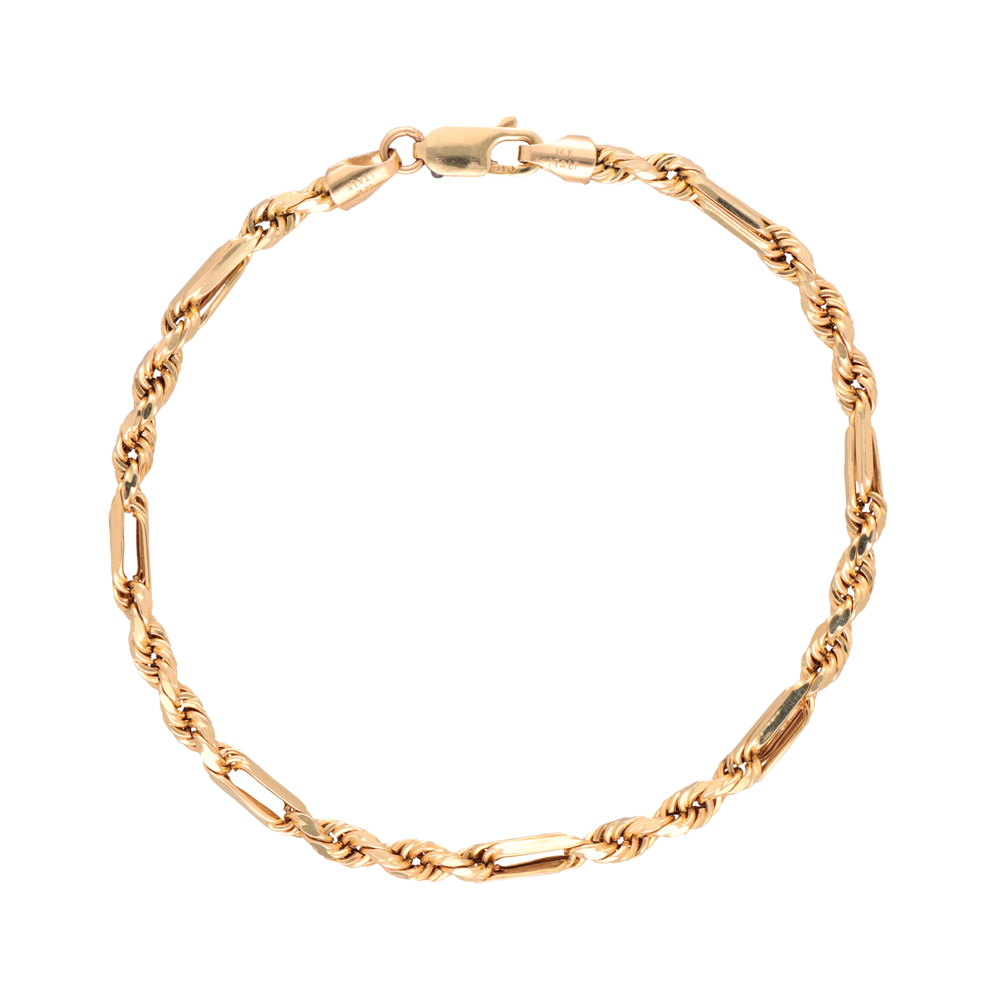 Pulsera Figaro oro 14k