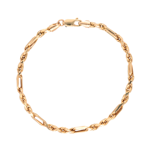 Pulsera Figaro oro 14k