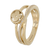 Anillo trebol oro 10k