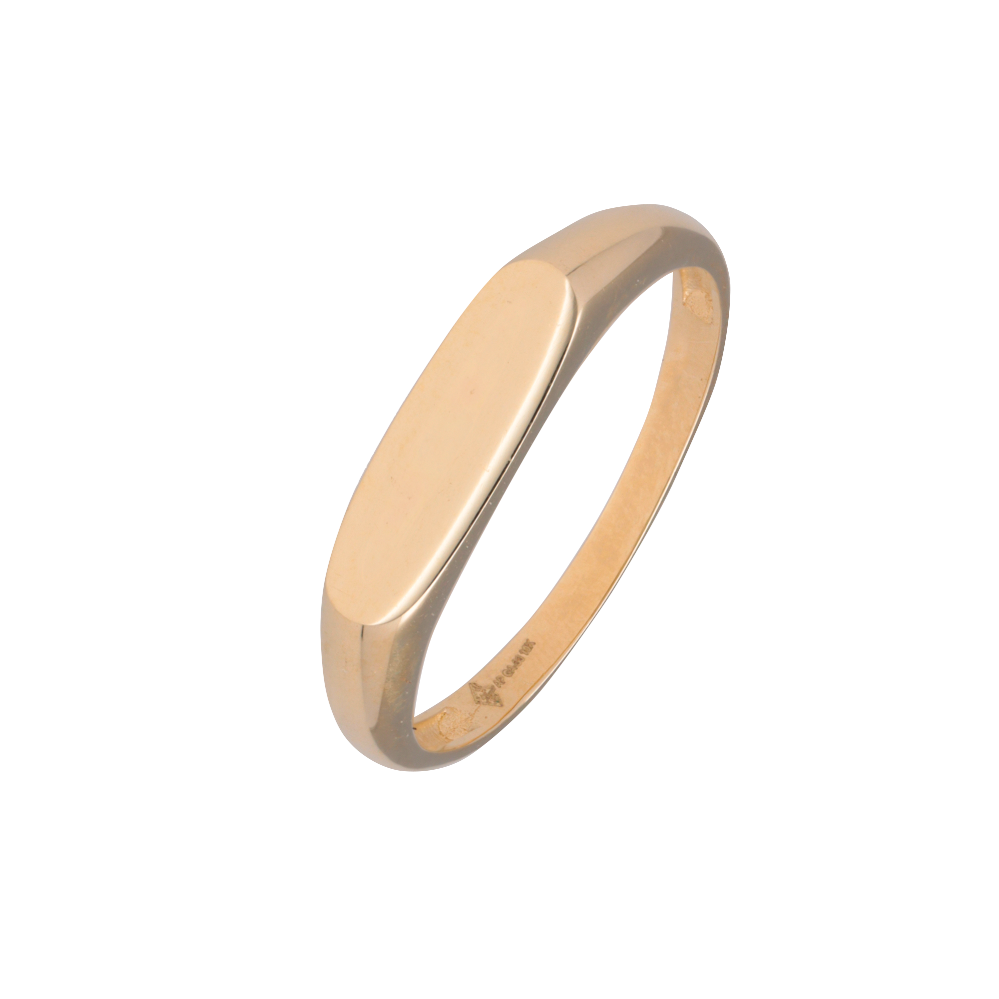 Anillo Placa oro 10k