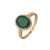 Anillo Reina Verde Oro 10k