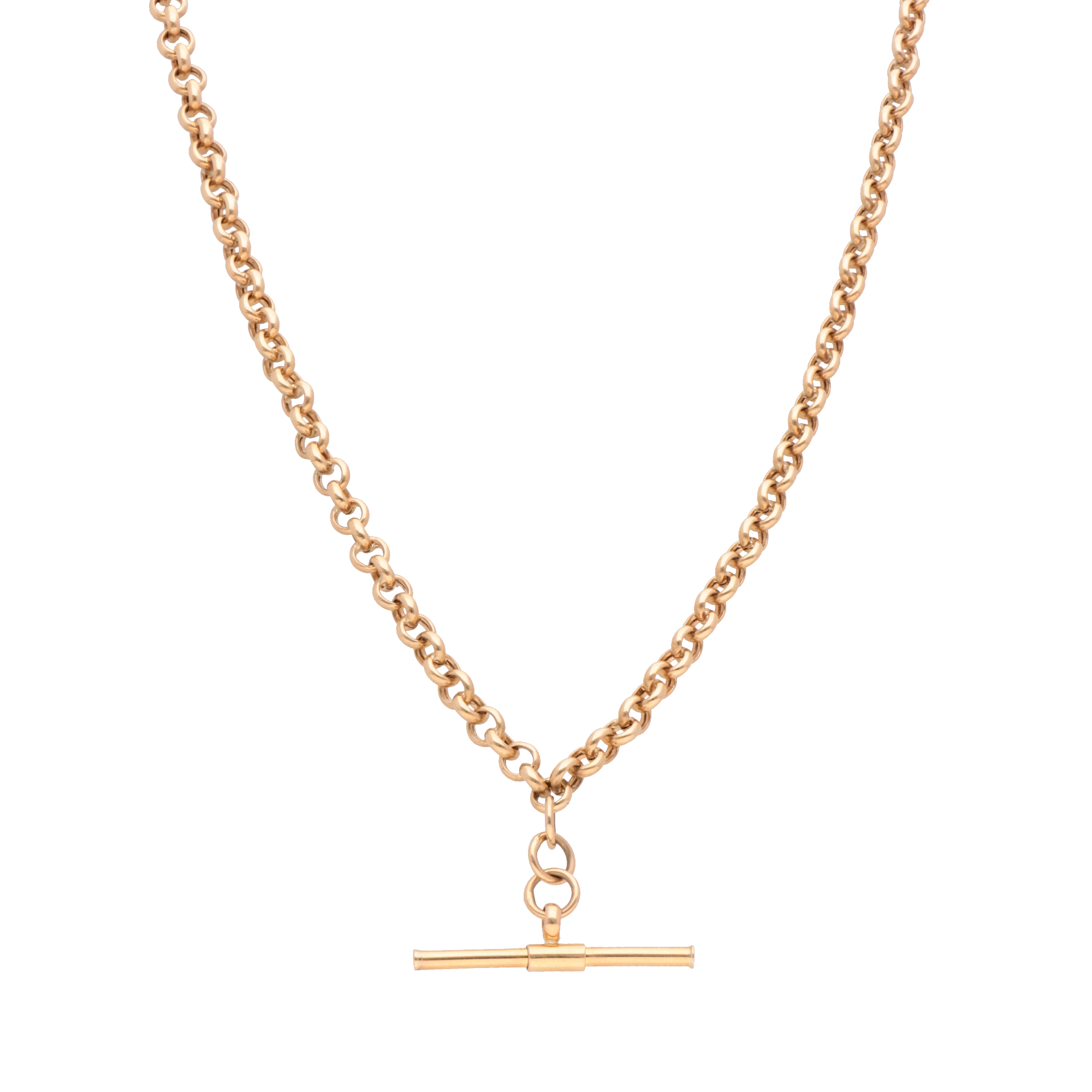Collar Rolo dije con cadena oro 10k