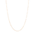 Collar trenzado delgado oro 10k