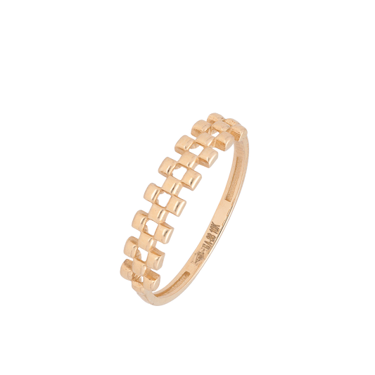 Anillo Estilo Role sencillo oro 10k