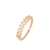 Anillo Eslabón cuadrado chico oro 10k