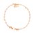 Pulsera tres oros cuencas oro 10k