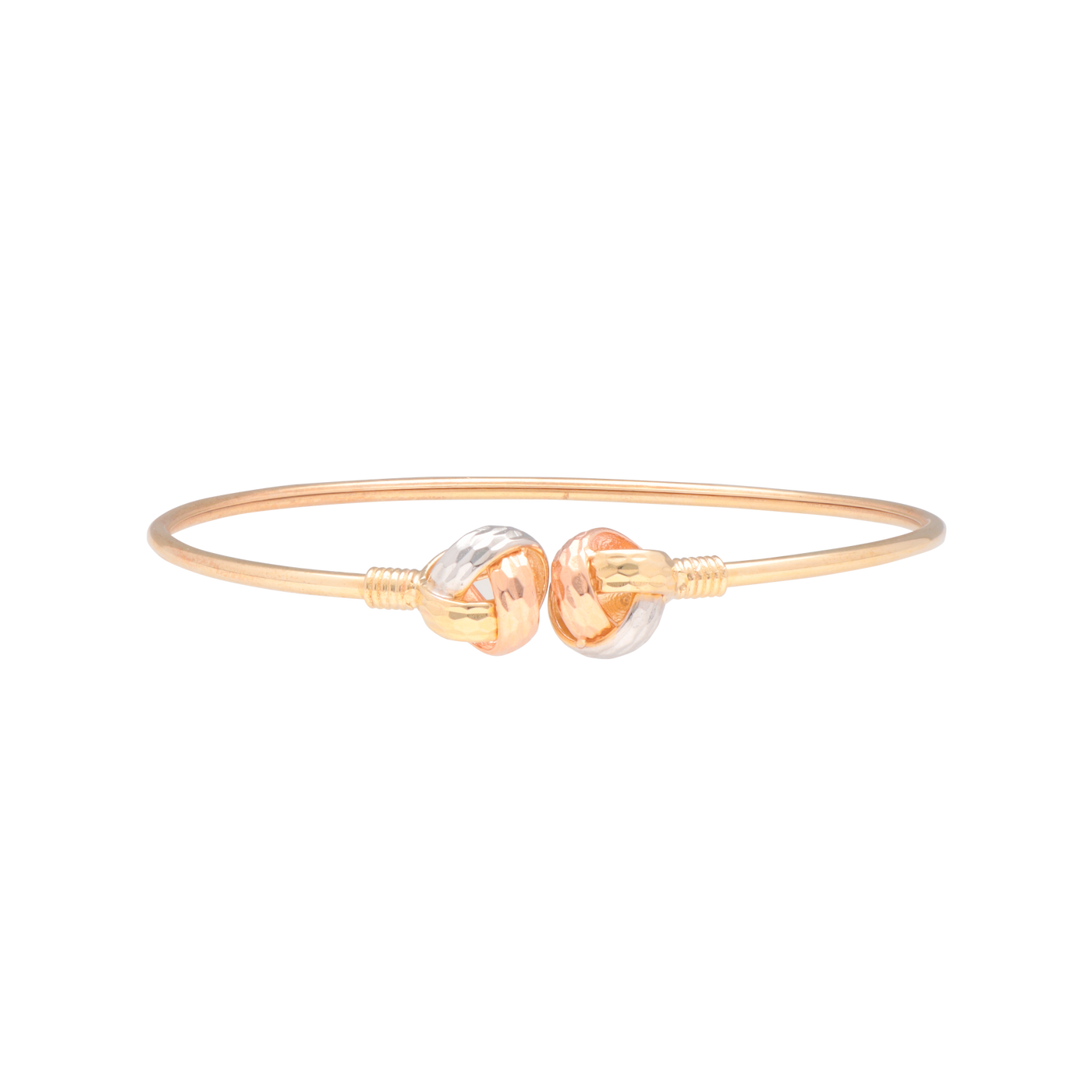 Pulsera Brazalete nudo 3 oros oro 10k