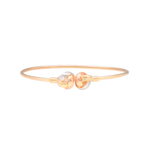 Pulsera Brazalete nudo 3 oros oro 10k