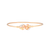 Pulsera Brazalete nudo 3 oros oro 10k